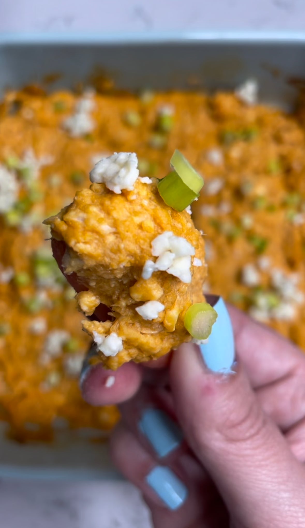 Buffalo Chicken Hummus Dip Baba's